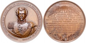 Niederländisch-Indien Bronzemedaille 1844 auf den Tod von Johannes Graf van den Bosch, holländischer Generalleutnant und Generalgouverneur von Niederl...