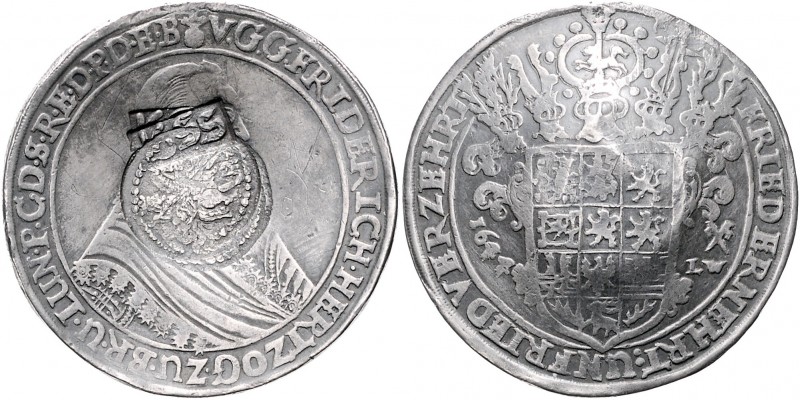 Russland Aleksej Michailovic 1645-1676 Jefimok 1655 überprägt auf einem Reichsta...