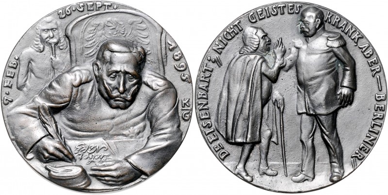 Medaillen von Karl Goetz Bronzemedaille 1918 Dr. Eisenbart Kien. 257. Slg. Bö. v...