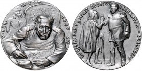 Medaillen von Karl Goetz Bronzemedaille 1918 Dr. Eisenbart Kien. 257. Slg. Bö. vgl. 5655. 
59,5mm 63,3g vz