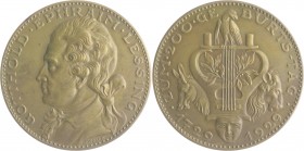 Medaillen von Karl Goetz Bronzemedaille 1929 auf den 200. Geburtstag von Gotthold Ephraim Lessing, i.Rd: BAYER. HAUPTMÜNZAMT Kien. 418. Slg. Bö. 6088....