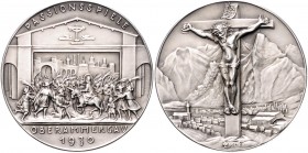 Medaillen von Karl Goetz Silbermedaille 1930 mattiert Passionsspiele Oberammergau, i.Rd: BAYER.HAUPTMÜNZAMT FEINSILBER Kien. 448. Slg. Bö. 6191. 
36,...