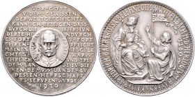 Medaillen von Karl Goetz Silbermedaille 1930 mattiert Kaiser Barbarossa - Kronprinz Rupprecht, i.Rd: BAYER. HAUPTMÜNZAMT FEINSILBER Kien. 456. Slg. Bö...
