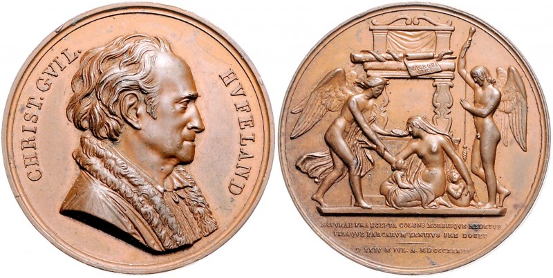 - Medicina in nummis Bronzemedaille 1833 (v. Brandt) auf das 50-jährige Doktorju...