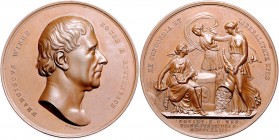- Medicina in nummis Bronzemedaille 1843 (v. Lange) auf Franz Wirer, Ritter v. Rettenbach 1771-1844 Brett. 1329. 
54,6mm 86,4g vz+