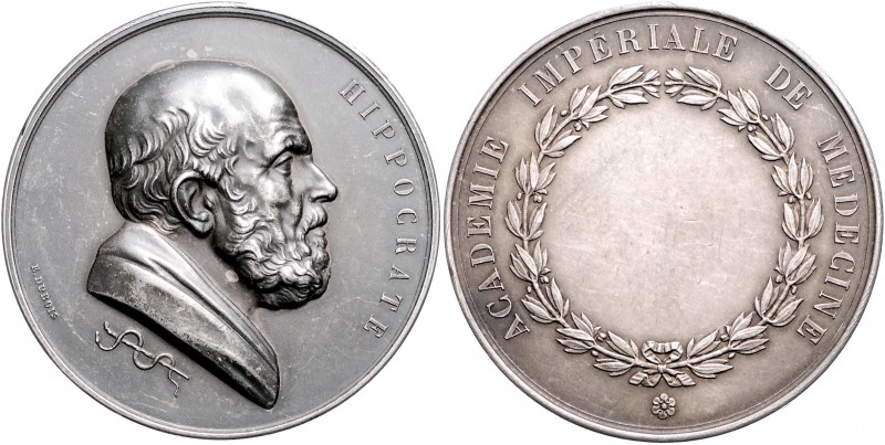 - Medicina in nummis Silbermedaille o.J. (v. Dubois) Prämie der Medizinischen Fa...