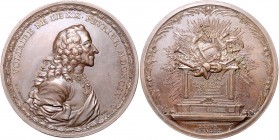 - Personen - Voltaire, M.F.A. de 1694-1778 Bronzemedaille 1770 (v. G.C. Wächter) auf den Philosophen, Schriftsteller und Dichter, geprägt auf Veranlas...