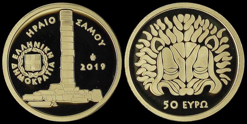 GREECE: 50 Euro (2019) in gold (0,999) commemorating the Cultural Heritage / The...