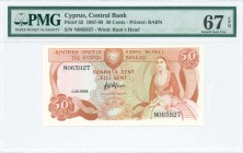 GREECE: 50 Cents (1.10.1988) in brown and multicolor with woman seated at right, arms at top left center, bank name in micro-printing alternately in G...