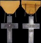 GREECE: Iron War Cross (1914). It was awarded to all those who fought in the battles for liberation. Struck in white-metal. manufacturer: Huguenin. Wi...