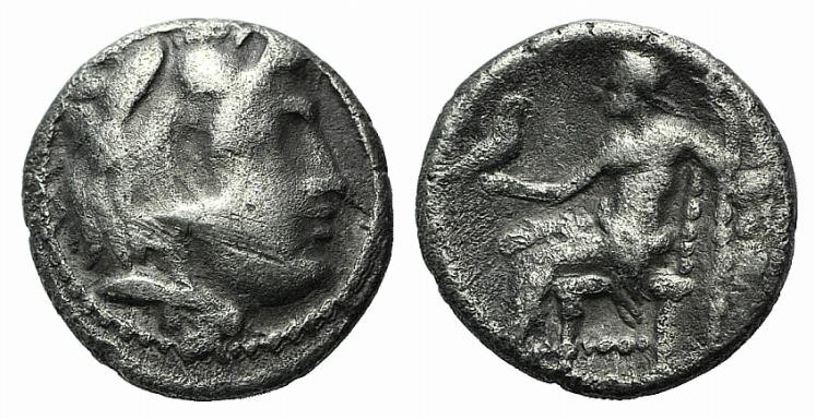 Kings of Macedon, Alexander III ‘the Great' (336-323 BC). AR Hemidrachm (12mm, 1...