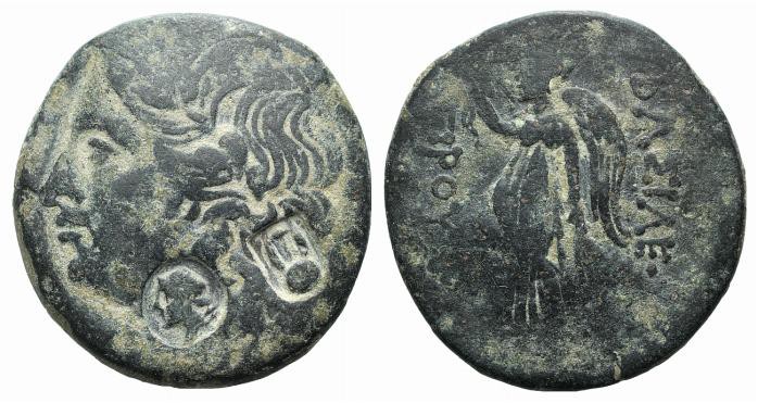 Kings of Bithynia, Prusias I ( c. 230-182 BC). Æ (28mm, 11.04g, 12h). Laureate h...