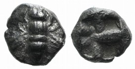 Ionia, Ephesos, c. 550-500 BC. AR Hemiobol (7mm, 0.44g). Bee. R/ Quadripartite incuse square. SNG Kayhan I 115; Rosen 572. VF