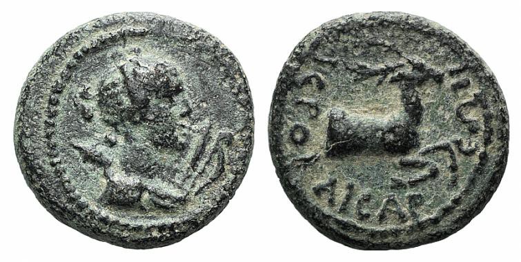 Lydia, Hierocaesarea. Pseudo-autonomous issue, late 1st–mid 2nd century. Æ (16mm...
