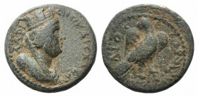 Cilicia, Diocaesarea. Pseudo-autonomous issue, c. AD 100-150. Æ (19mm, 5.94g, 12h). Turreted, veiled and draped bust of Tyche r. R/ Eagle standing r. ...
