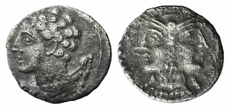 Cilicia, Uncertain, 4th century BC. AR Obol (9mm, 0.54g, 6h). Janiform head of A...