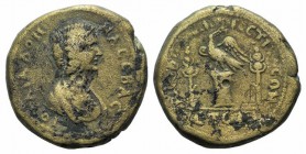 Julia Domna (Augusta, 193-217). Paphlagonia, Germanicopolis. Æ (26mm, 14.73g, 7h), year 214(?) (208/9). Draped bust r. R/ Eagle standing facing on gar...