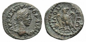 Gordian III (238-244). Phrygia, Philomelium. Æ (16mm, 2.53g, 6h). Laureate head r. R/ Eagle standing slightly l., head r. SNG von Aulock 3928. Green p...