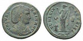 Galeria Valeria (Augusta, 293(?)-311). Æ Follis (23mm, 6.50g, 11h). Antioch, AD 308. Diademed and draped bust r. R/ Venus standing facing, head l., li...