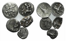 Lot of 5 Greek AR Fractions, including Laranda, to be catalog. Lot sold as is it, no returns