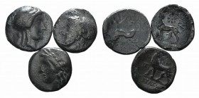 Ionia, Miletos, lot of 3 Greek AR Drachms to be catalog. Lot sold as is it, no returns