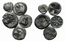 Lot of 5 Greek AR Fractions, to be catalog. Lot sold as is it, no returns