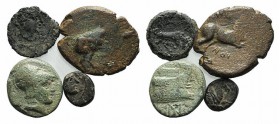 Lot of 4 Greek Æ coins, to be catalog. Lot sold as is it, no returns