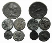 Lot of 5 Greek Æ coins, to be catalog. Lot sold as is it, no returns