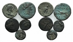 Lot of 5 Greek Æ coins, including Amisos, to be catalog. Lot sold as is it, no returns