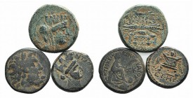 Lot of 3 Greek Æ coins, including Antioch, to be catalog. Lot sold as is it, no returns
