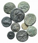 Lot of 10 Greek Æ coins, to be catalog. Lot sold as is it, no returns