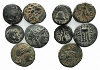 Lot of 5 Greek Æ coins, including Iconium, Alexander III, Seleukos, Antiochos and Pergamon, to be catalog. Lot sold as is it, no returns