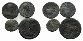 Lot of 4 Roman Provincial Æ coins, including Hadrian, Antoninus Pius and Gallienus, to be catalog. Lot sold as it, no returns