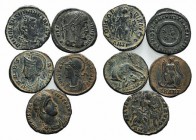 Lot of 5 Roman Imperial Æ coins, including Constantine, Constantius and Valentinianus, to be catalog. Lot sold as it, no returns