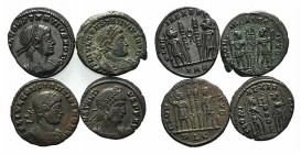 Lot of 4 Roman Imperial Æ Folles, to be catalog. Lot sold as it, no returns
