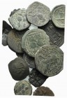 Lot of 16 Byzantine Æ coins, to be catalog. Lot sold as it, no returns