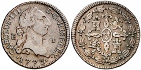 1773. Carlos III. Segovia. 4 maravedís. (AC. 53). 4,84 g. MBC-.