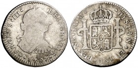 1787. Carlos III. Guatemala. M. 1 real. (AC. 342). 3,15 g. Rara. BC-/BC.
