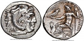 MACEDONIAN KINGDOM. Alexander III the Great (336-323 BC). AR drachm (17mm, 4.23 gm, 7h). NGC Choice AU 5/5 - 4/5. Posthumous issue of Lampsacus, ca. 3...