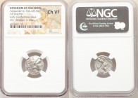 MACEDONIAN KINGDOM. Alexander III the Great (336-323 BC). AR drachm (17mm, 10h). NGC Choice VF. Lifetime-early posthumous issue of 'Colophon', ca. 323...