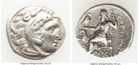 MACEDONIAN KINGDOM. Alexander III the Great (336-323 BC). AR drachm (17mm, 4.06 gm, 12h). VF. Posthumous issue of 'Colophon', ca. 301-297 BC. Head of ...