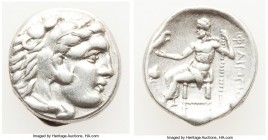 MACEDONIAN KINGDOM. Philip III Arrhidaeus (323-317 BC). AR drachm (16mm, 4.24 gm, 12h). Choice VF. Lifetime issue of Side, ca. 323-317 BC. Head of Her...