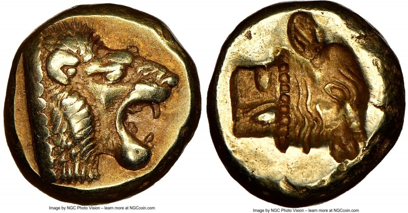 LESBOS. Mytilene. Ca. 521-478 BC. EL sixth-stater or hecte (10mm, 2.55 gm, 10h)....