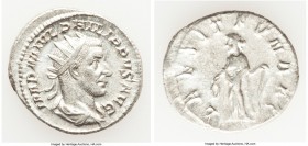 Philip I (AD 244-249). AR antoninianus (23mm, 4.66 gm, 6h). Choice XF. Rome, AD 244-247. IMP M IVL PHILIPPVS AVG, radiate, draped and cuirassed bust o...