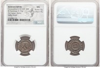 Constantine II, as Caesar (AD 337-340). AE3 or BI nummus (20mm, 3.19 gm, 12h). NGC MS 5/5 - 4/5. Rome, 2nd officina, AD 323-324. CONSTANTINVS IVN NOB ...