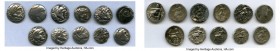 ANCIENT LOTS. Greek. Macedonian Kingdom. Ca. 336-317 BC. Lot of eleven (11) AR drachms. Good-About VF, porosity, countermark. Includes: (11) Macedonia...