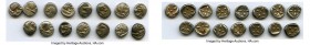 ANCIENT LOTS. Greek. Ionia. Miletus. Ca. late 6th-5th centuries BC. Lot of fifteen (15) AR 1/12th staters or obols. VG-VF. Milesian standard. Forepart...