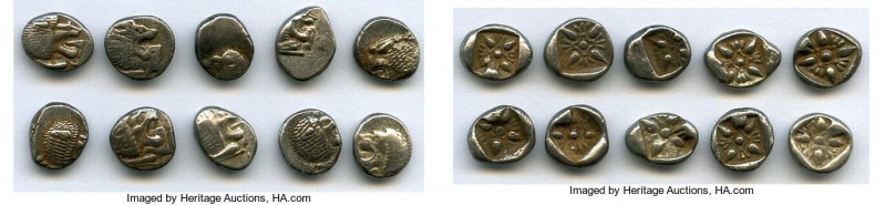 ANCIENT LOTS. Greek. Ionia. Miletus. Ca. late 6th-5th centuries BC. Lot of ten (...