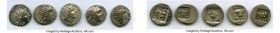 ANCIENT LOTS. Greek. Lycian League. Ca. 48-20 BC. Lot of five (5) AR hemidrachms. VF-XF. Includes: (5) Plinthophoric standard, AR drachms. Various mag...