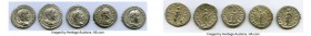 ANCIENT LOTS. Roman Imperial. Lot of five (5) AR denarii. Choice VF-XF. Includes: Four Roman Imperial denarii, various emperors and types. Total five ...